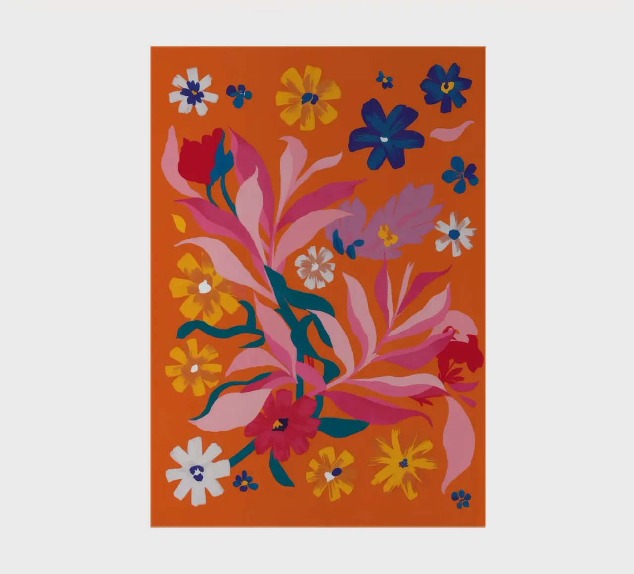Bold Coral Bloom notebook by Arcane Shade