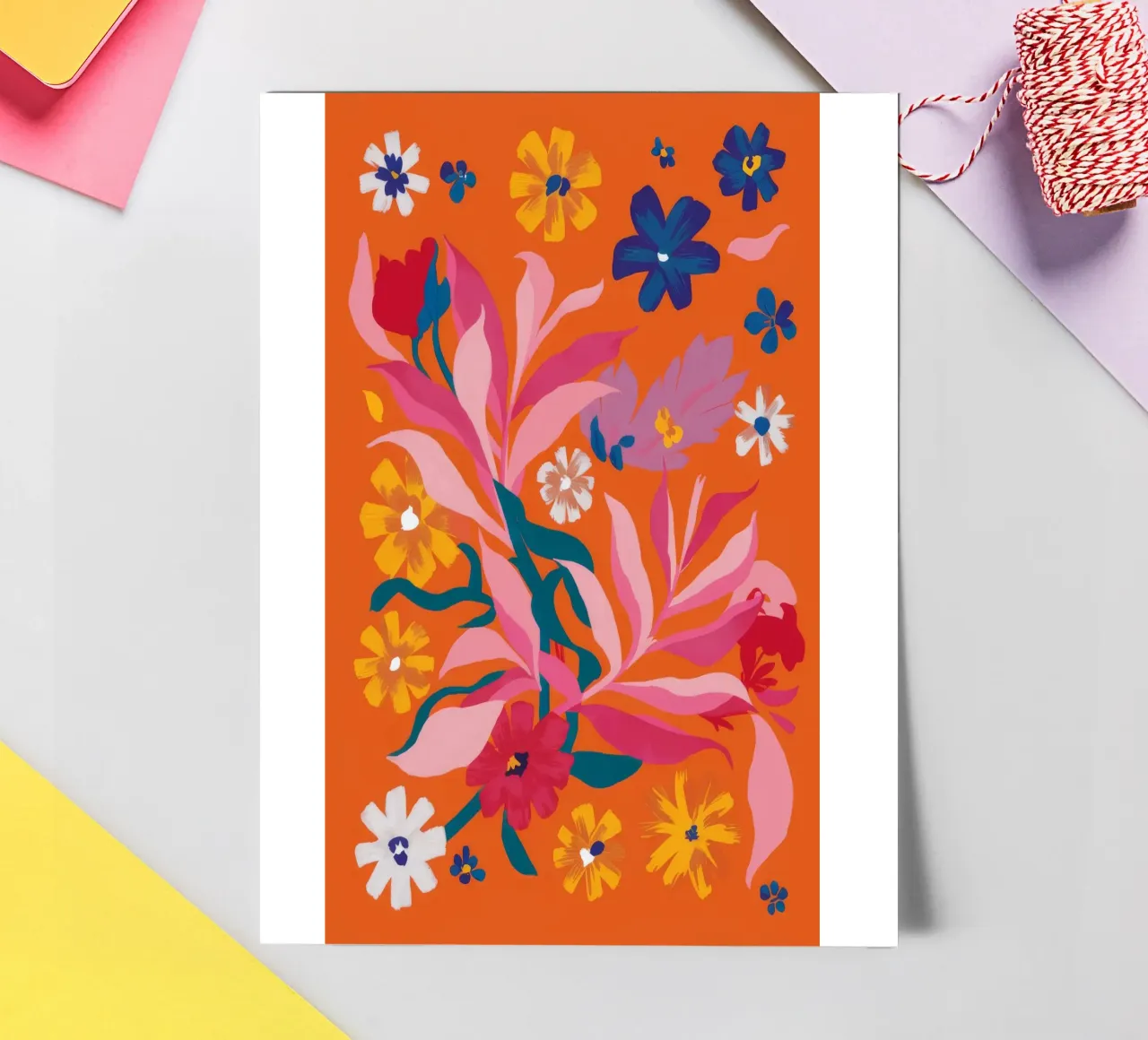 Bold Coral Bloom sticker sheet by Arcane Shade