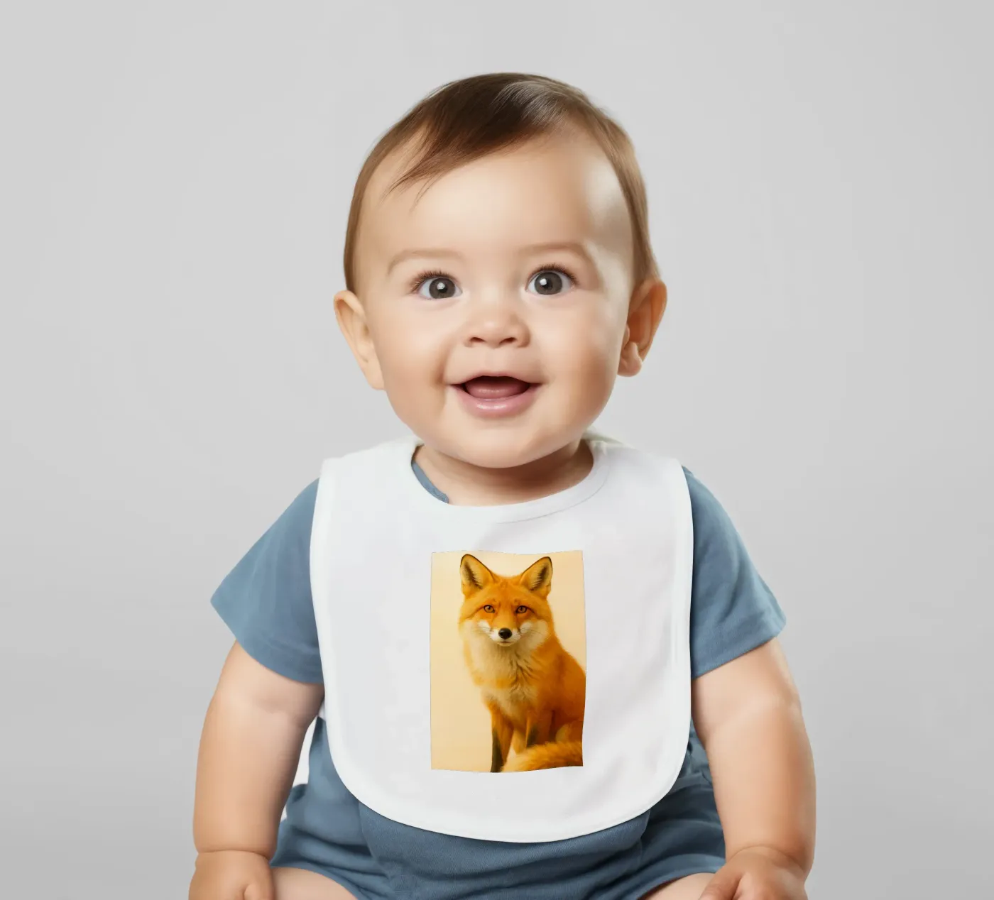 Fuchs-Kunst Babylätzchen von kukupuu