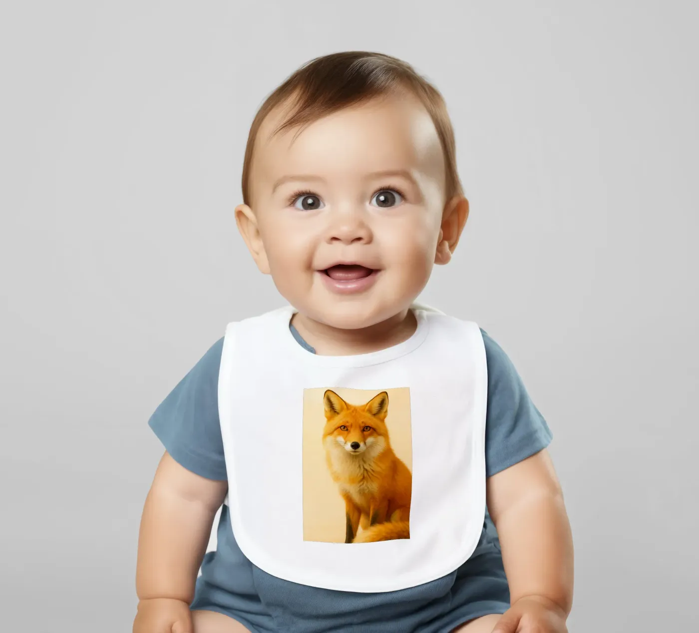 Fuchs-Kunst Babylätzchen von kukupuu