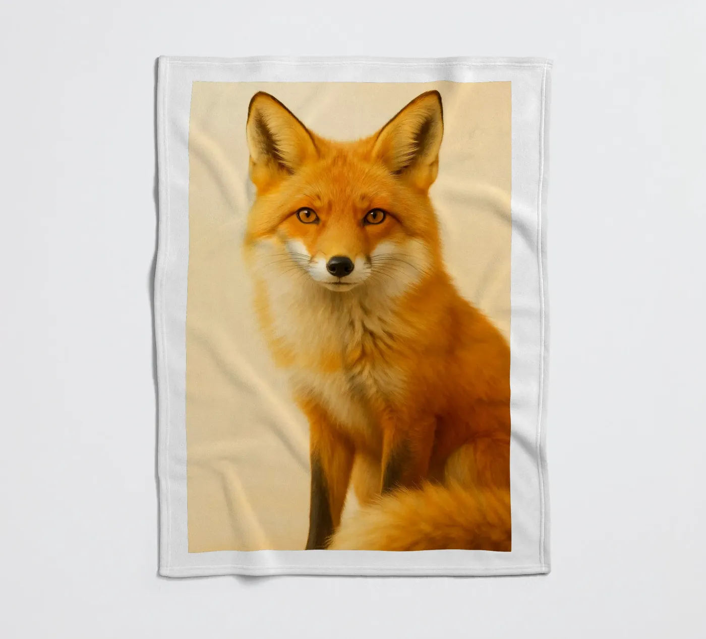 Fuchs-Kunst Fleecedecke von kukupuu