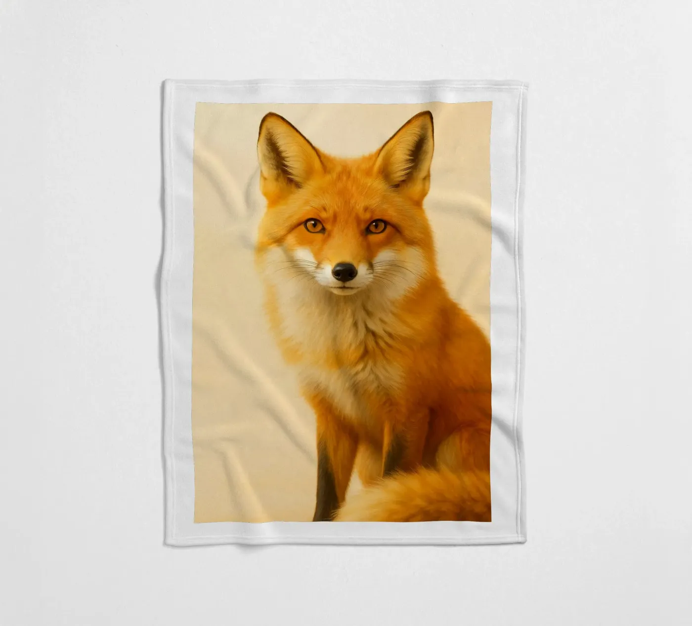 Fuchs-Kunst Fleecedecke von kukupuu