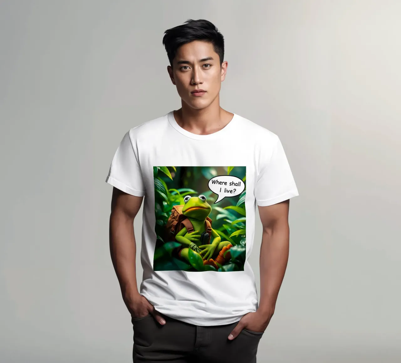 Kermit chiede: "Dove devo vivere?" t-shirt da Anita's Dream