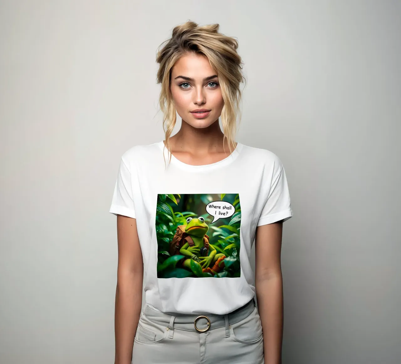 Kermit chiede: "Dove devo vivere?" t-shirt da donna da Anita's Dream