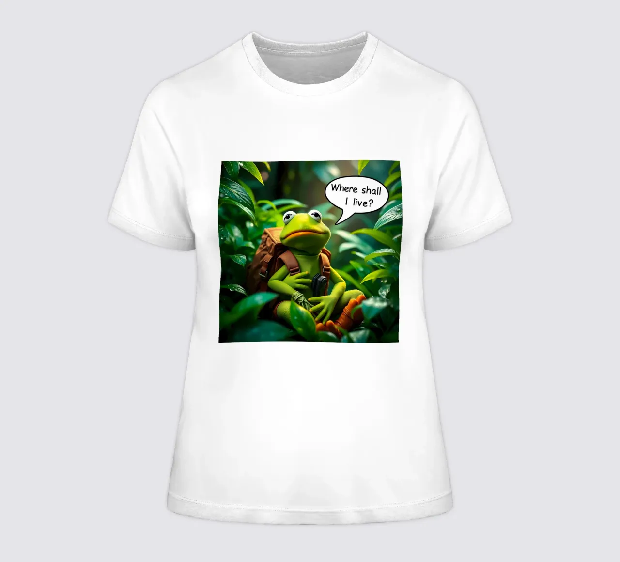 Kermit chiede: "Dove devo vivere?" t-shirt da donna da Anita's Dream