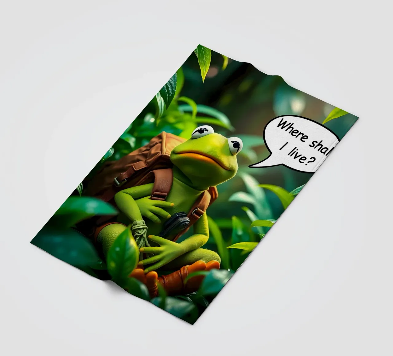 Kermit chiede: "Dove devo vivere?" coperta in pile da Anita's Dream
