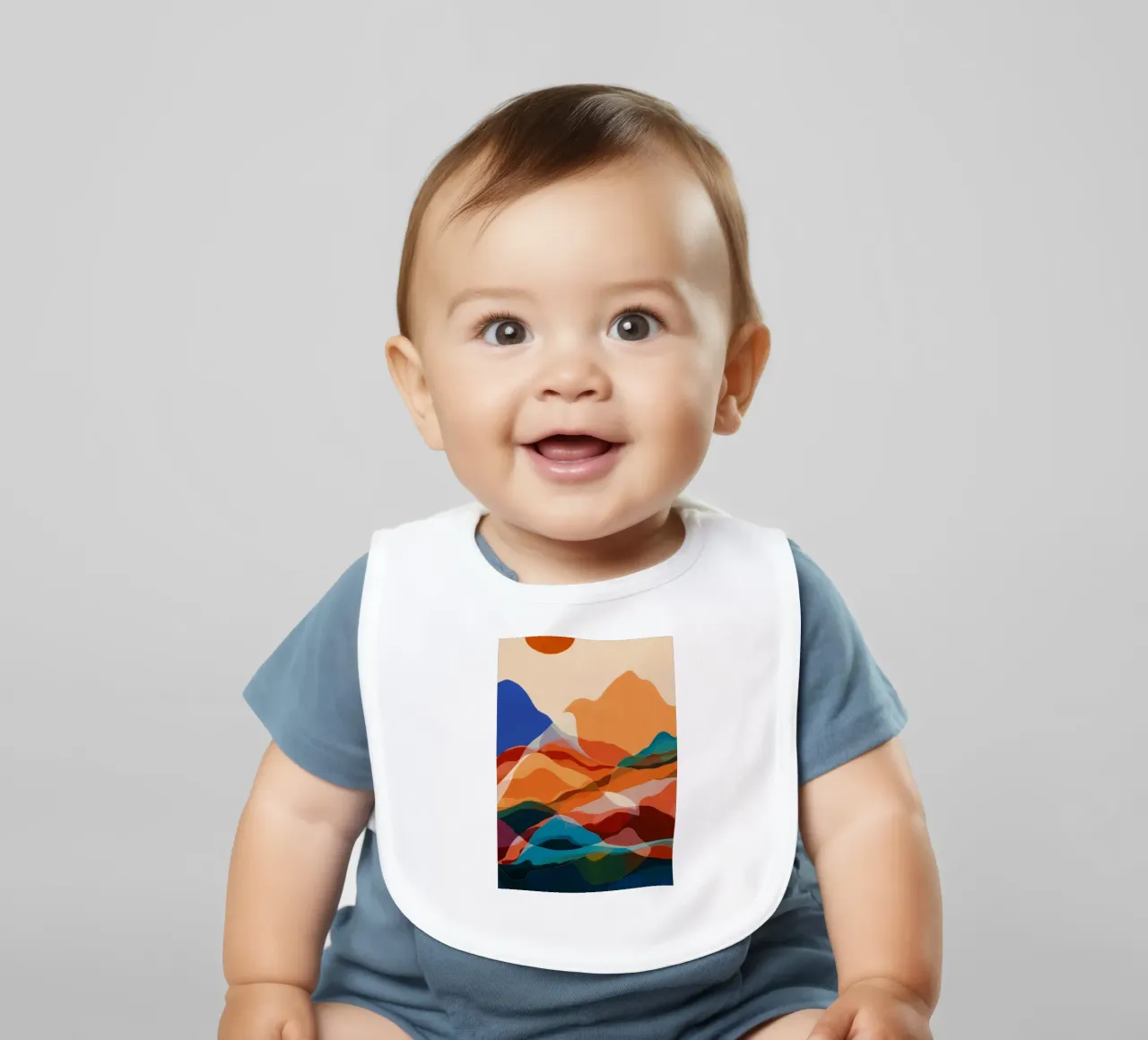 Berg Echo Sonnenuntergang Babylätzchen von Arcane Shade