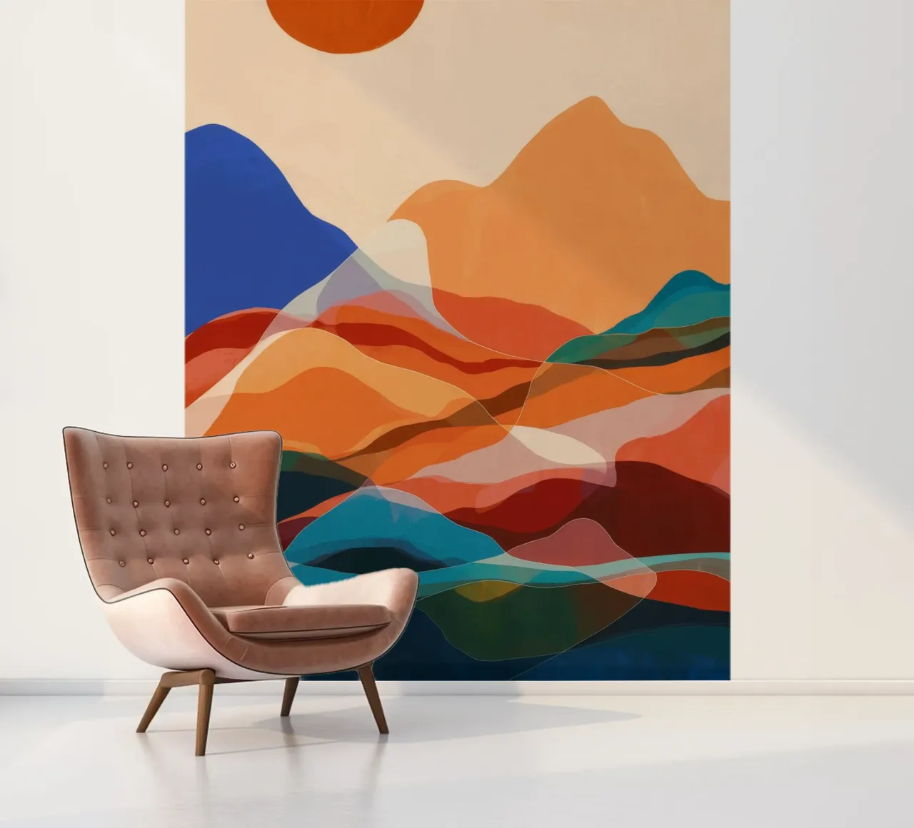 Mountain Echo Sunset photo wallpaper by Arcane Shade
