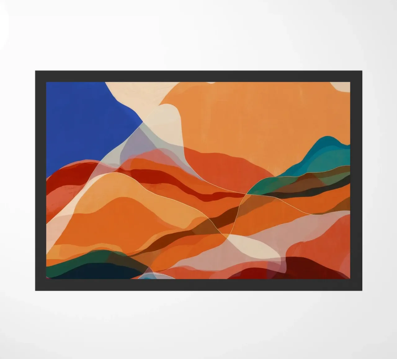 Berg Echo Zonsondergang deurmat van Arcane Shade