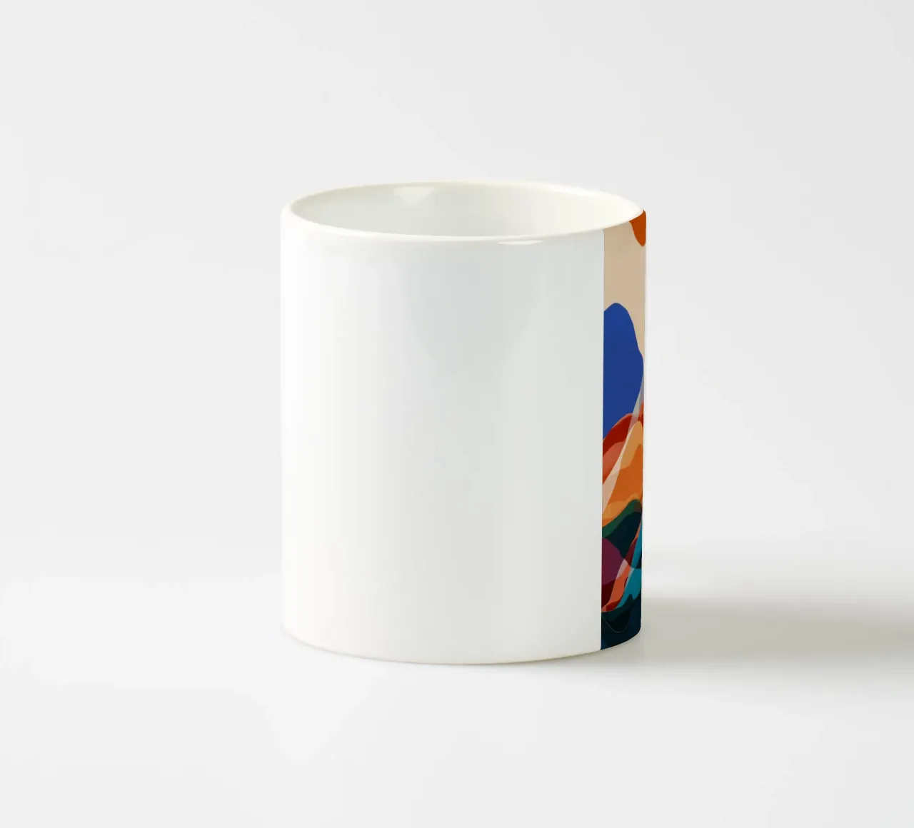Mountain Echo Sunset ceramic mug by Arcane Shade