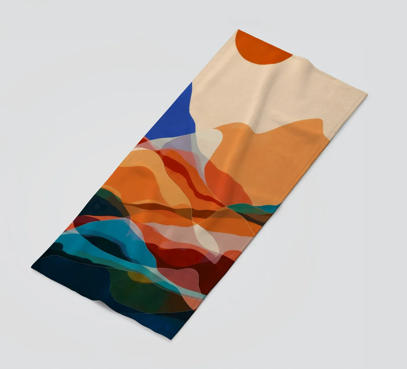 Mountain Echo Sunset Strandtuch von Arcane Shade