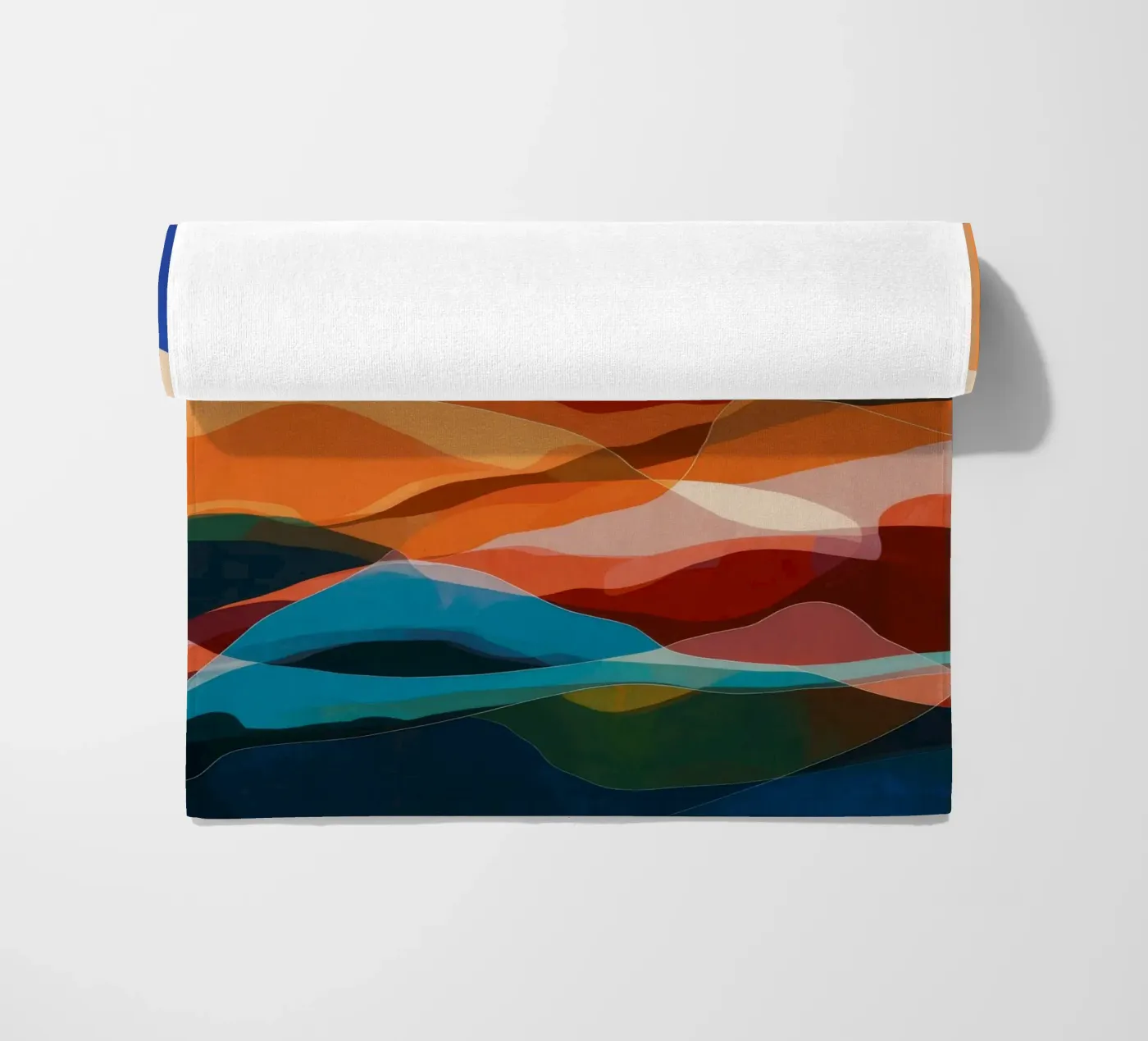 Mountain Echo Sunset Strandtuch von Arcane Shade