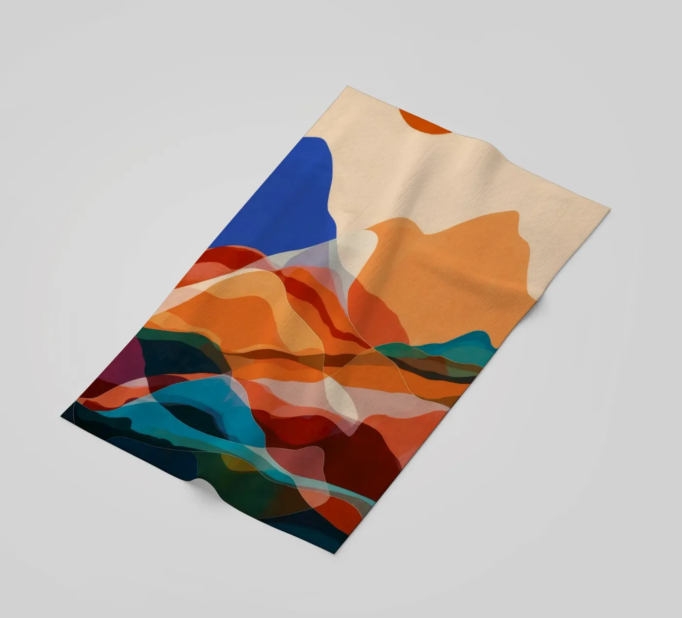 Mountain Echo Sunset Strandtuch von Arcane Shade