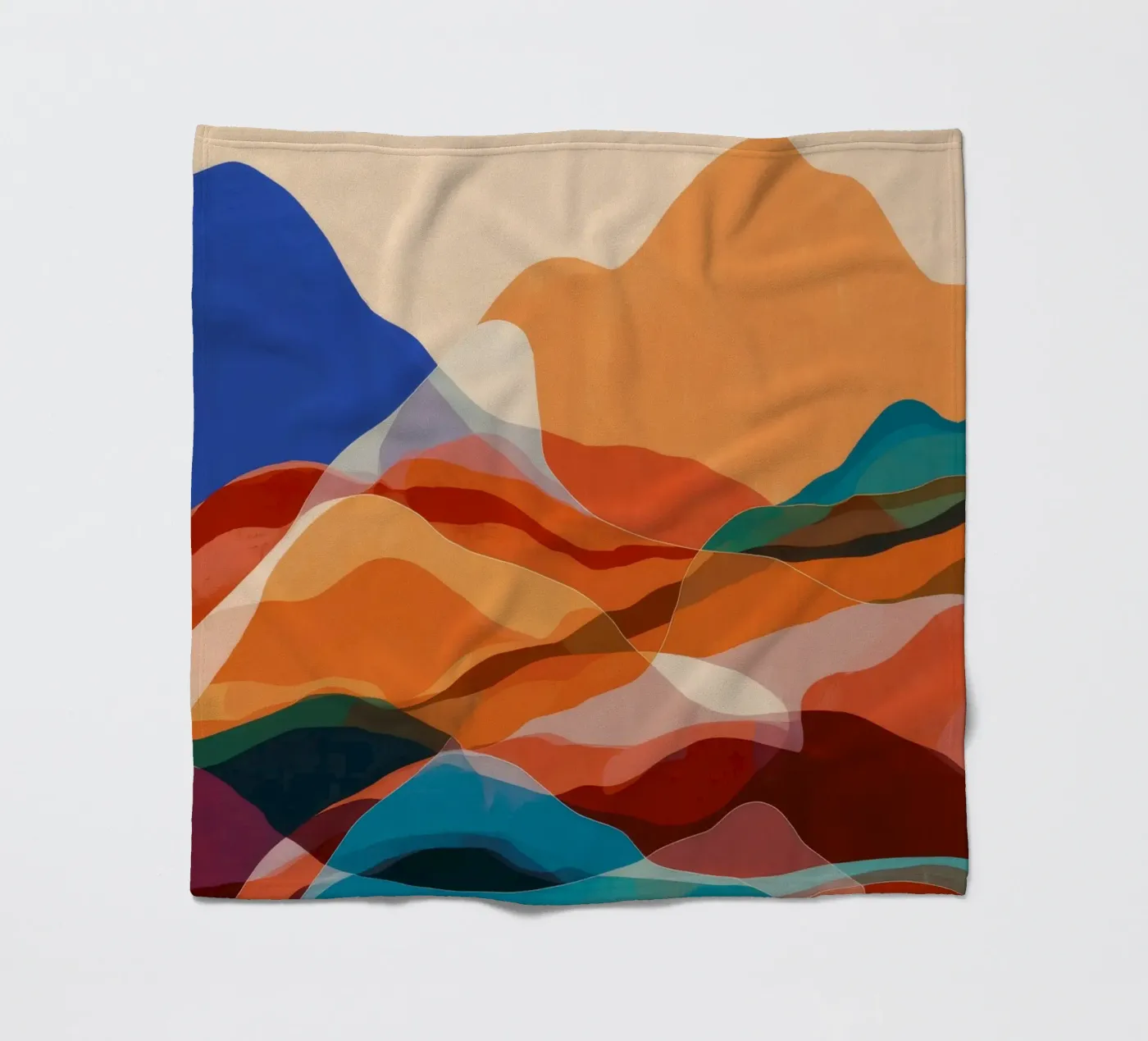 Berg Echo Sonnenuntergang Fleecedecke von Arcane Shade