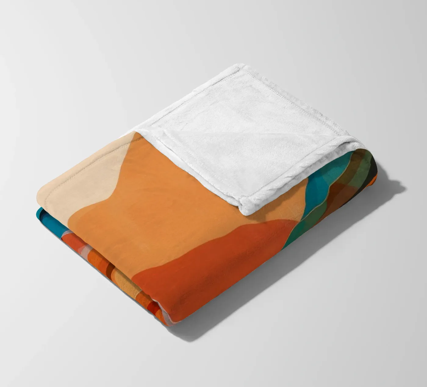 Berg Echo Sonnenuntergang Fleecedecke von Arcane Shade