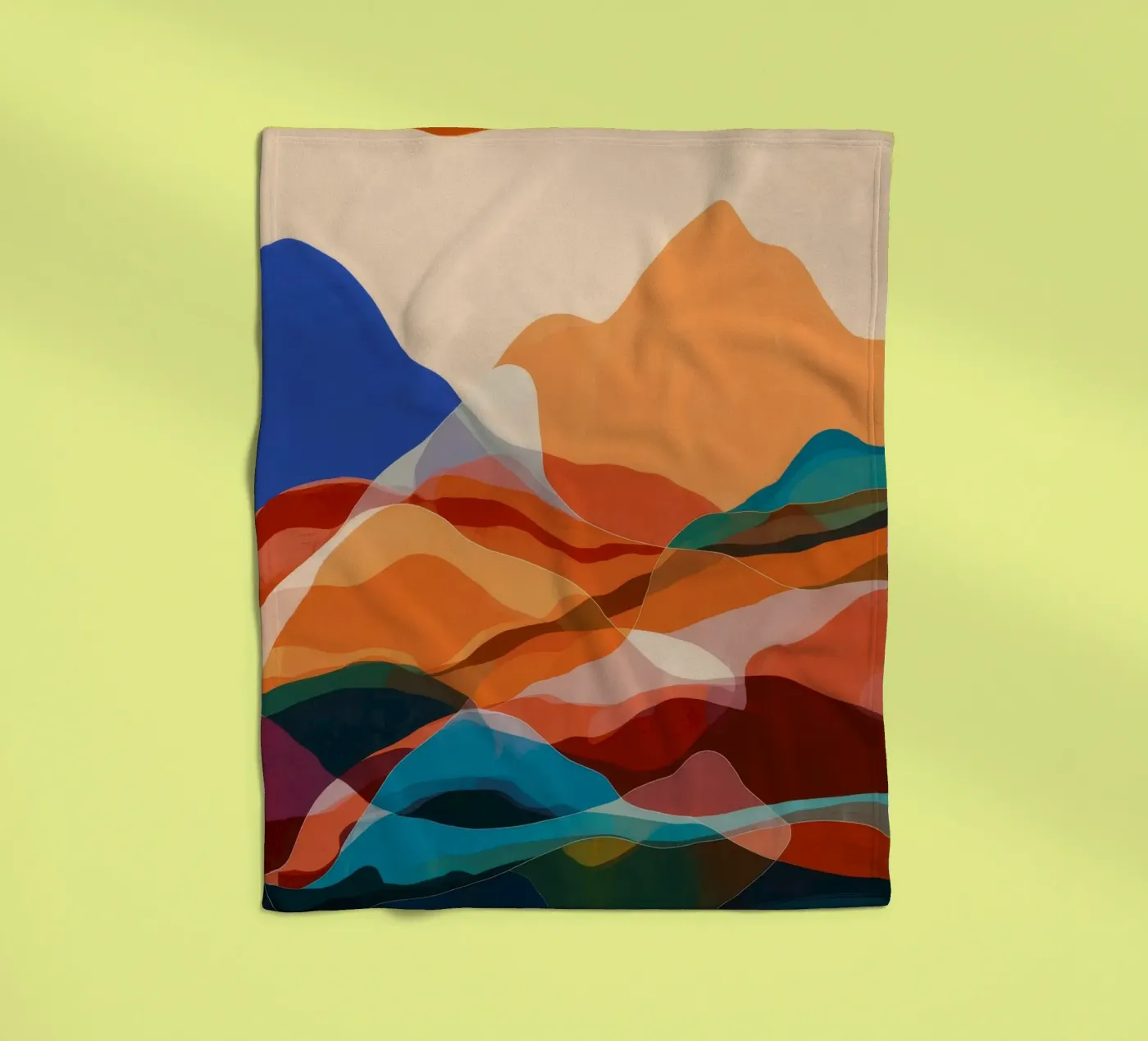 Berg Echo Sonnenuntergang Fleecedecke von Arcane Shade