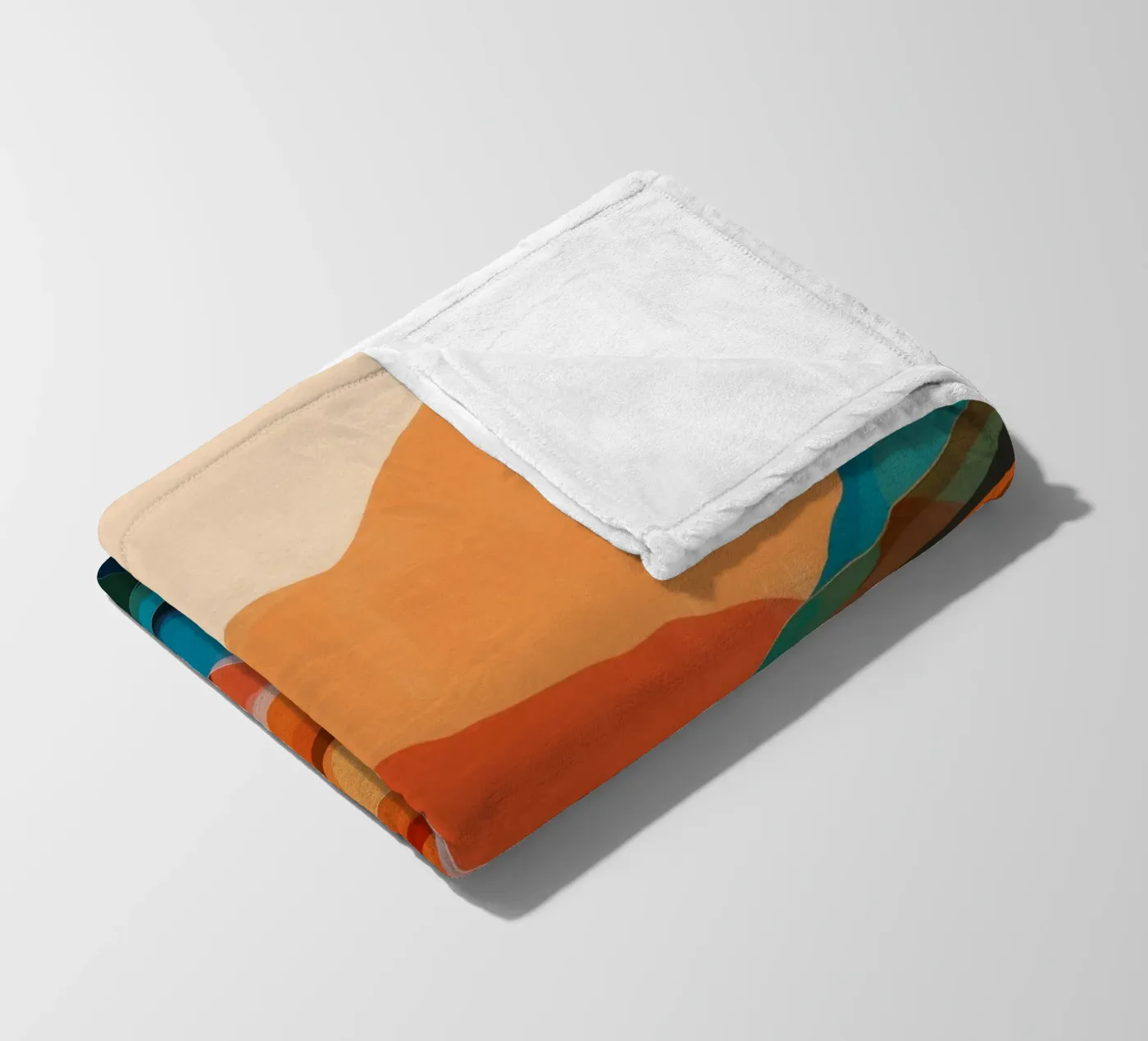 Berg Echo Sonnenuntergang Fleecedecke von Arcane Shade