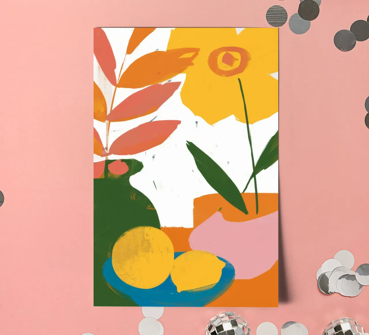 Lemon Vase Joy sticker sheet by Arcane Shade