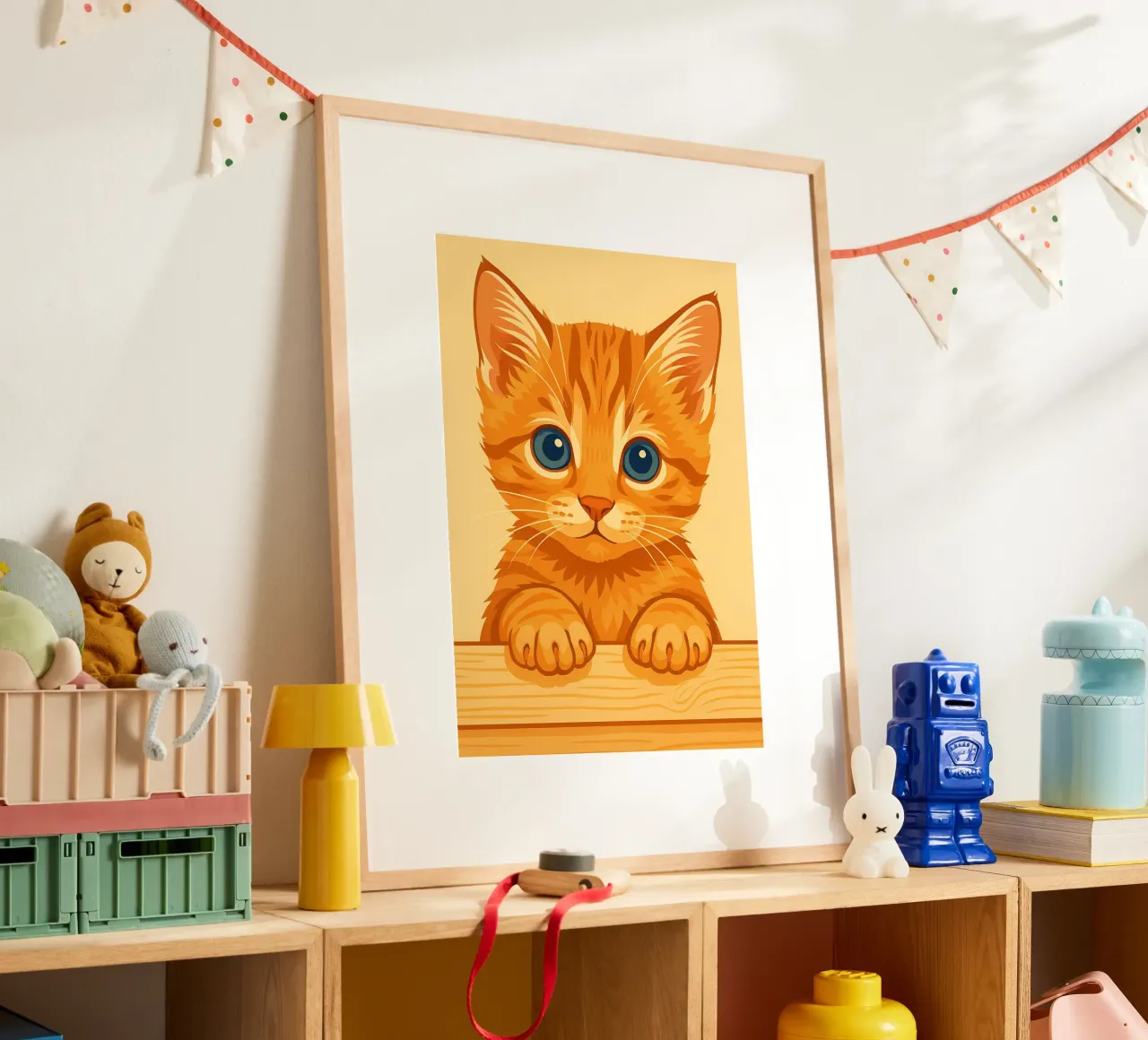 Faccia da gattino divertente carta hahnemühle da kukupuu