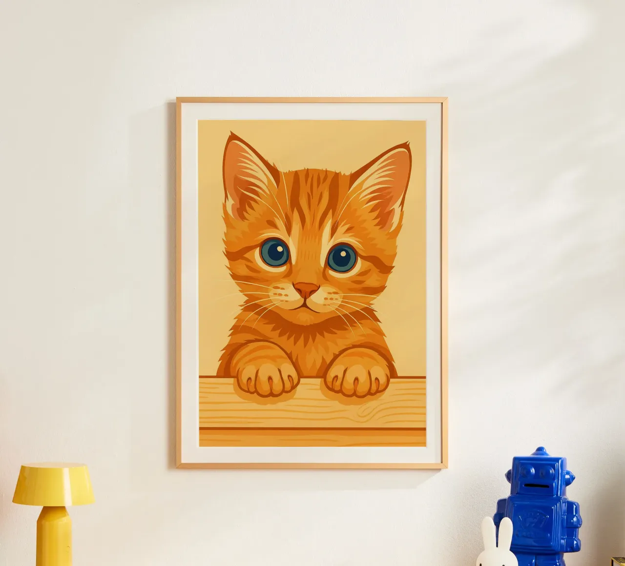 Faccia da gattino divertente carta hahnemühle da kukupuu