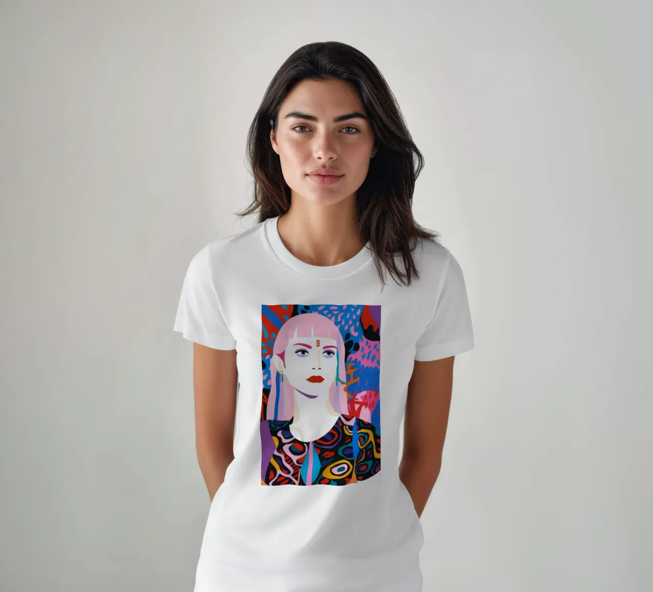 Neón de mirada sagrada camiseta de Arcane Shade