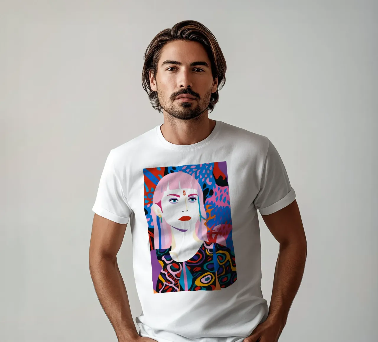 Neón de mirada sagrada camiseta de Arcane Shade