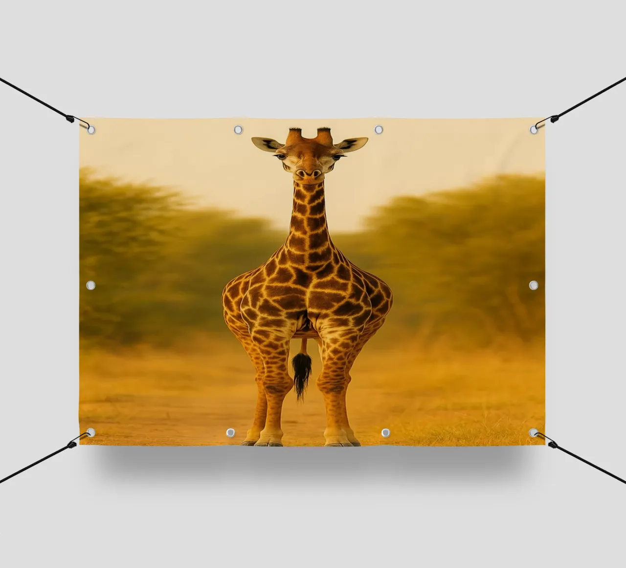Giraffa nella foresta telo in pvc da kukupuu