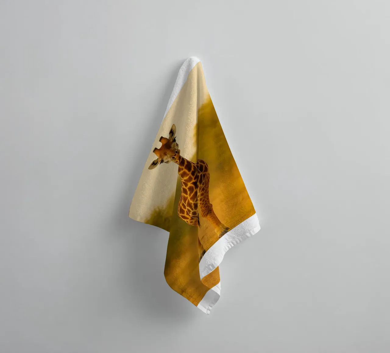 Girafe dans la forêt serviette de bain de kukupuu