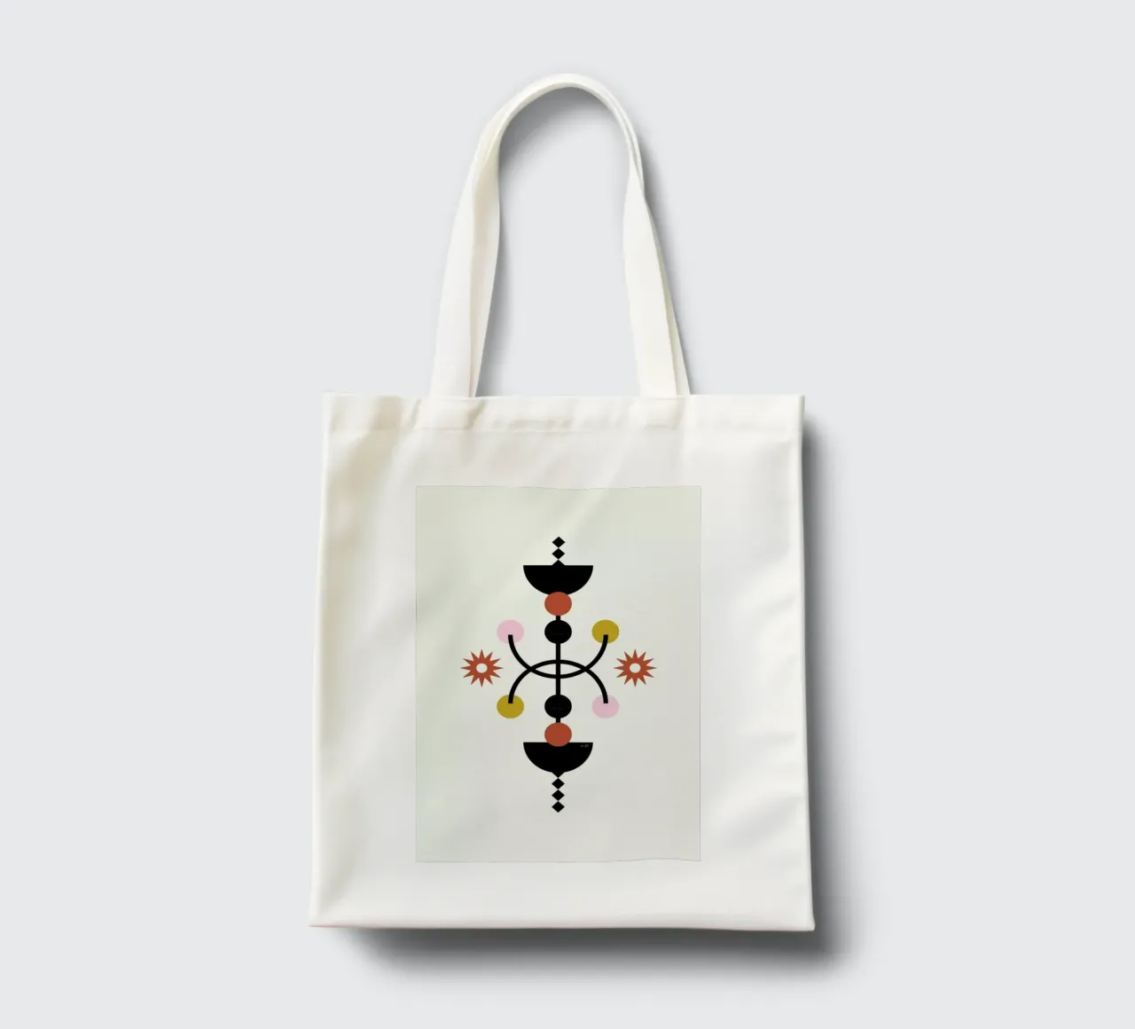 Shapes On Shapes borsa in juta da Linda Gobeta