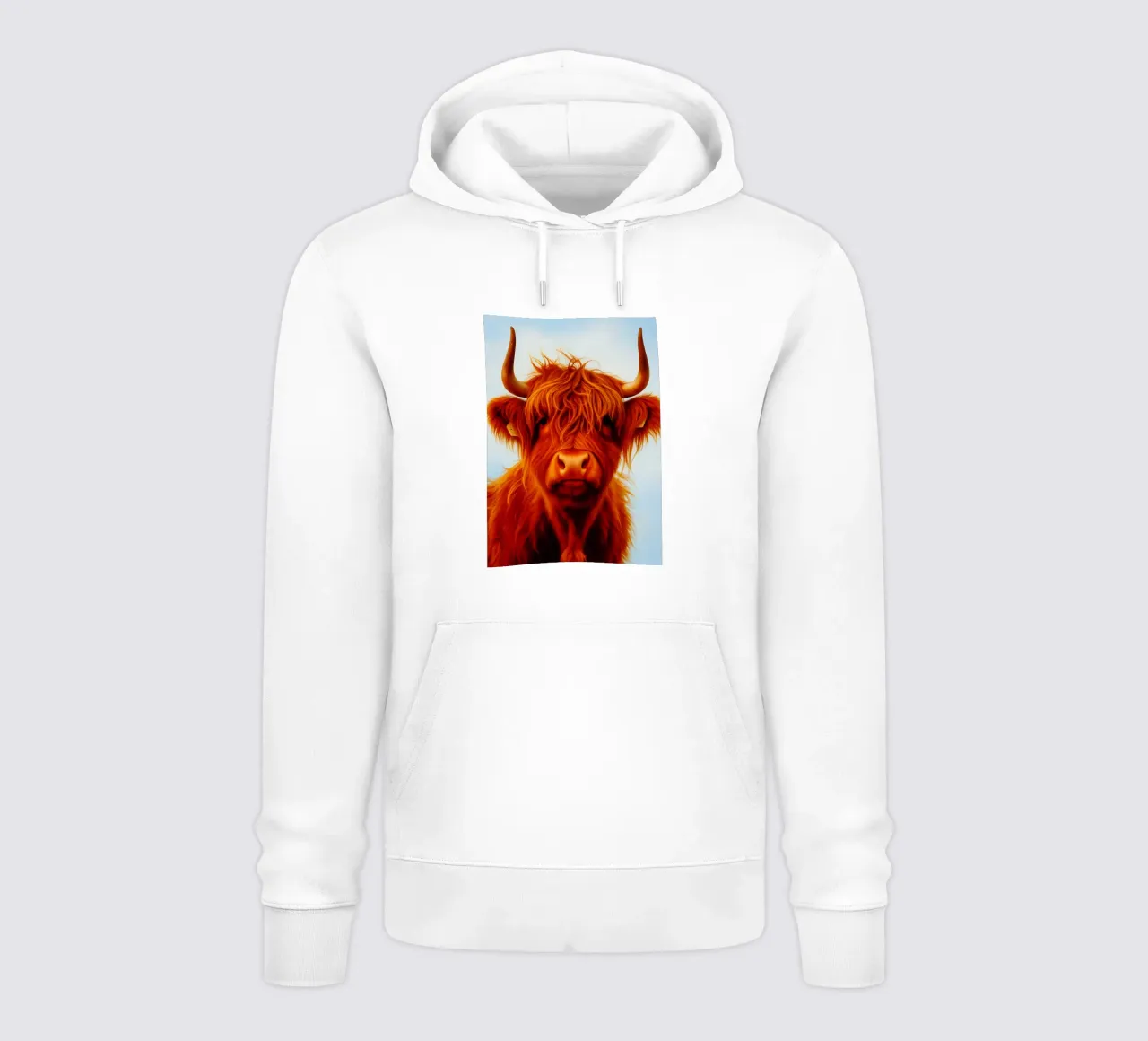 Visage de vache des Highlands sweat à capuche de kukupuu