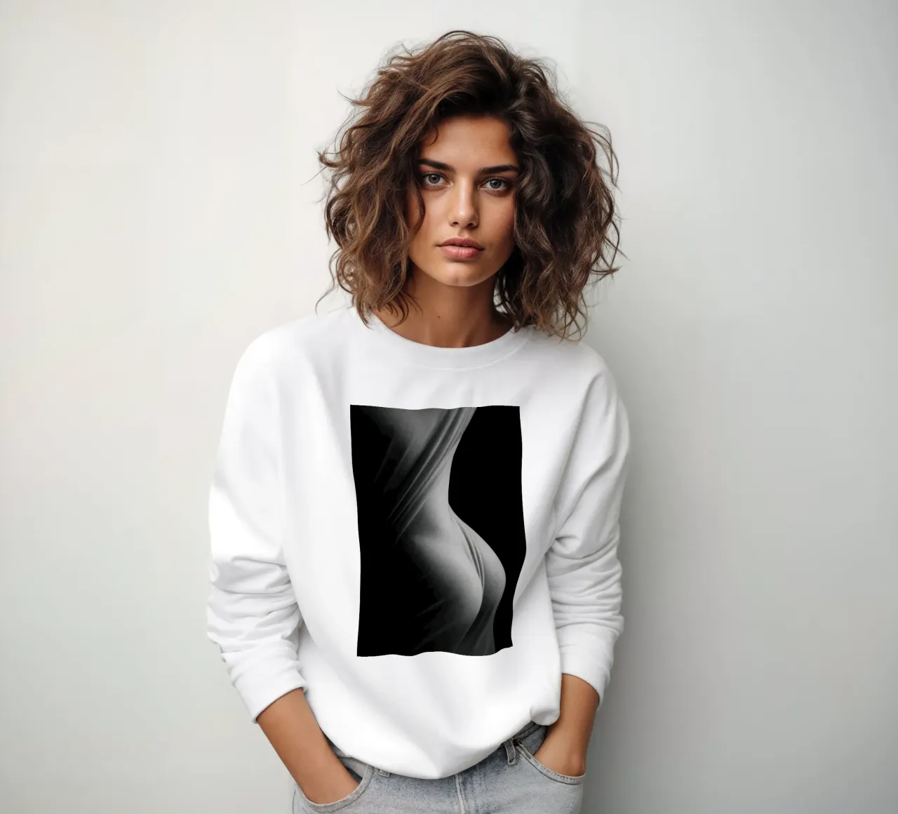 Paris sensuel - Avvolti dalla luce su forme tese felpa da Black & White