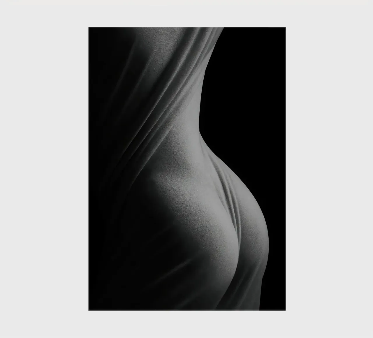Paris sensuel - Draped in light on taut shapes notebook by Black & White