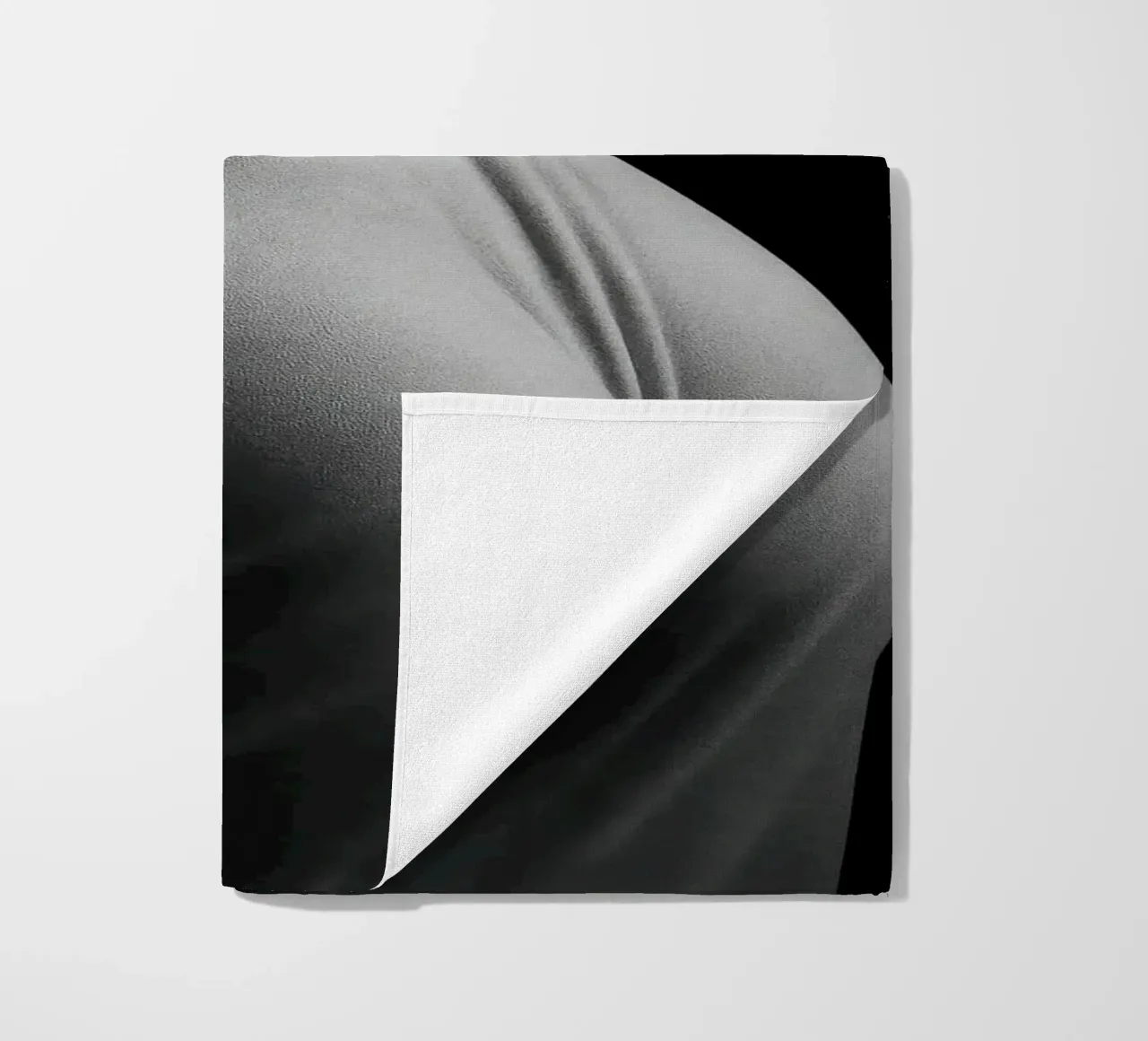 Paris sensuel - Draped in light on taut shapes beach towel by Black & White