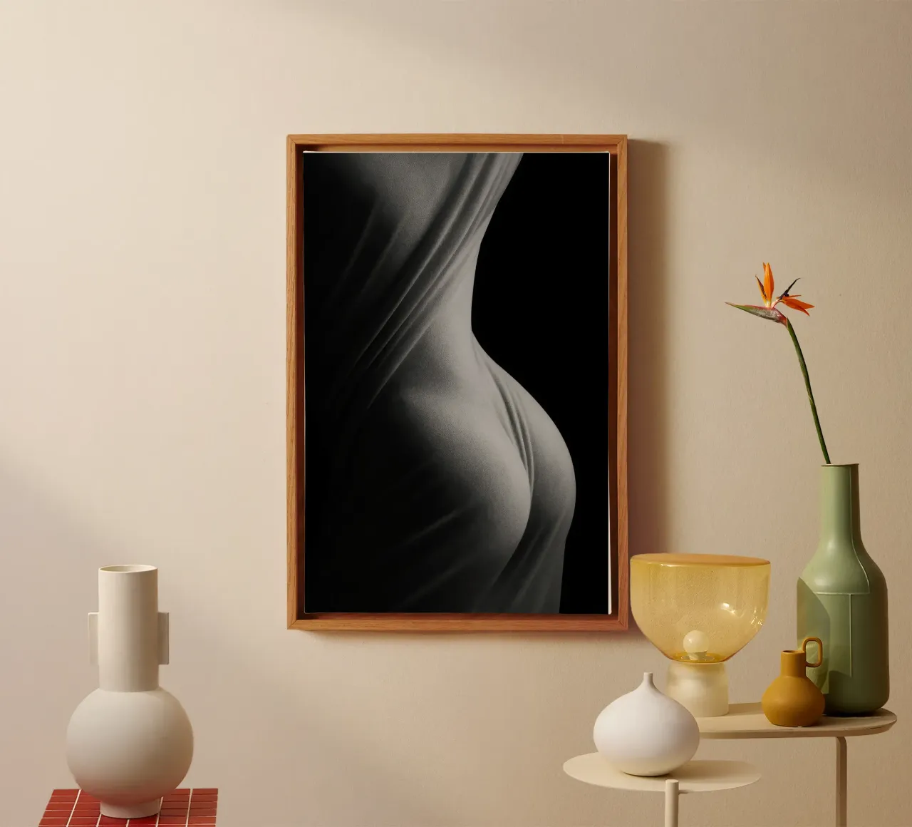 Paris sensuel - Avvolti dalla luce su forme tese tela da Black & White