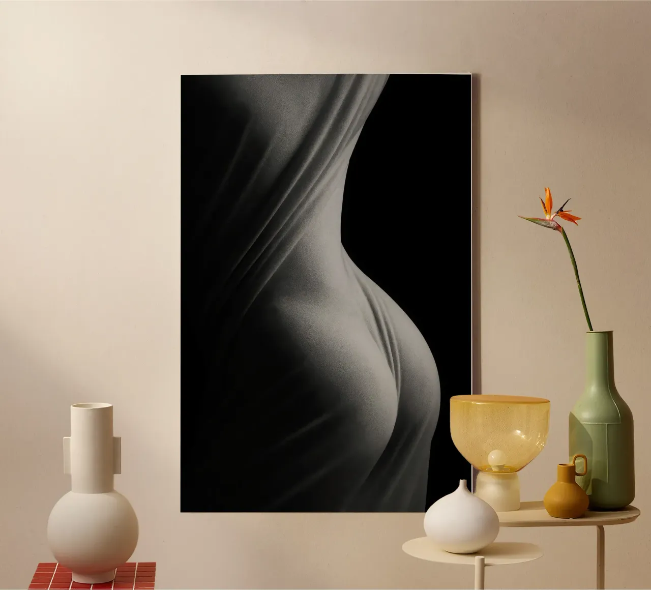 Paris sensuel - Avvolti dalla luce su forme tese tela da Black & White