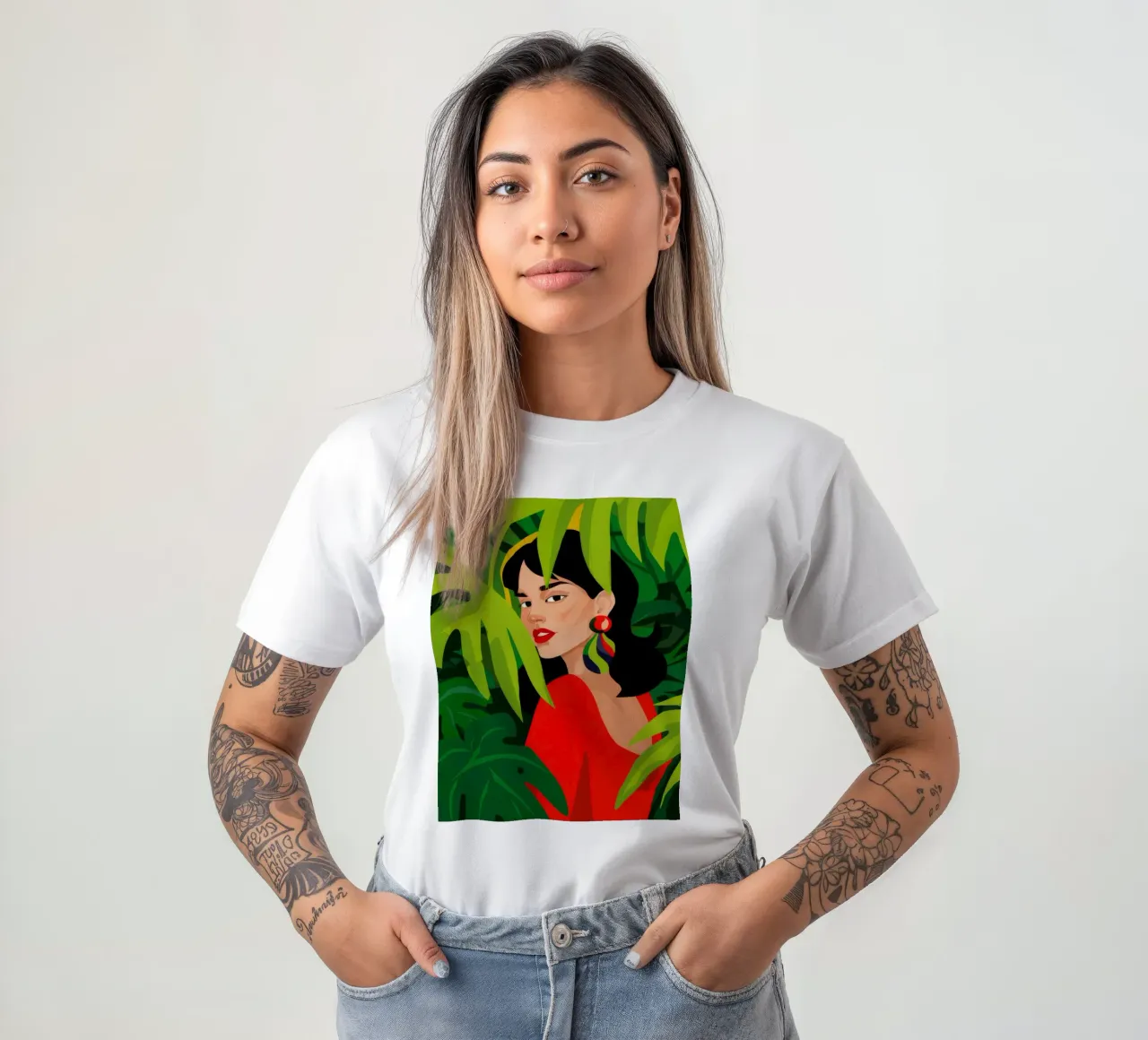 Caché dans le vert t-shirt de Arcane Shade