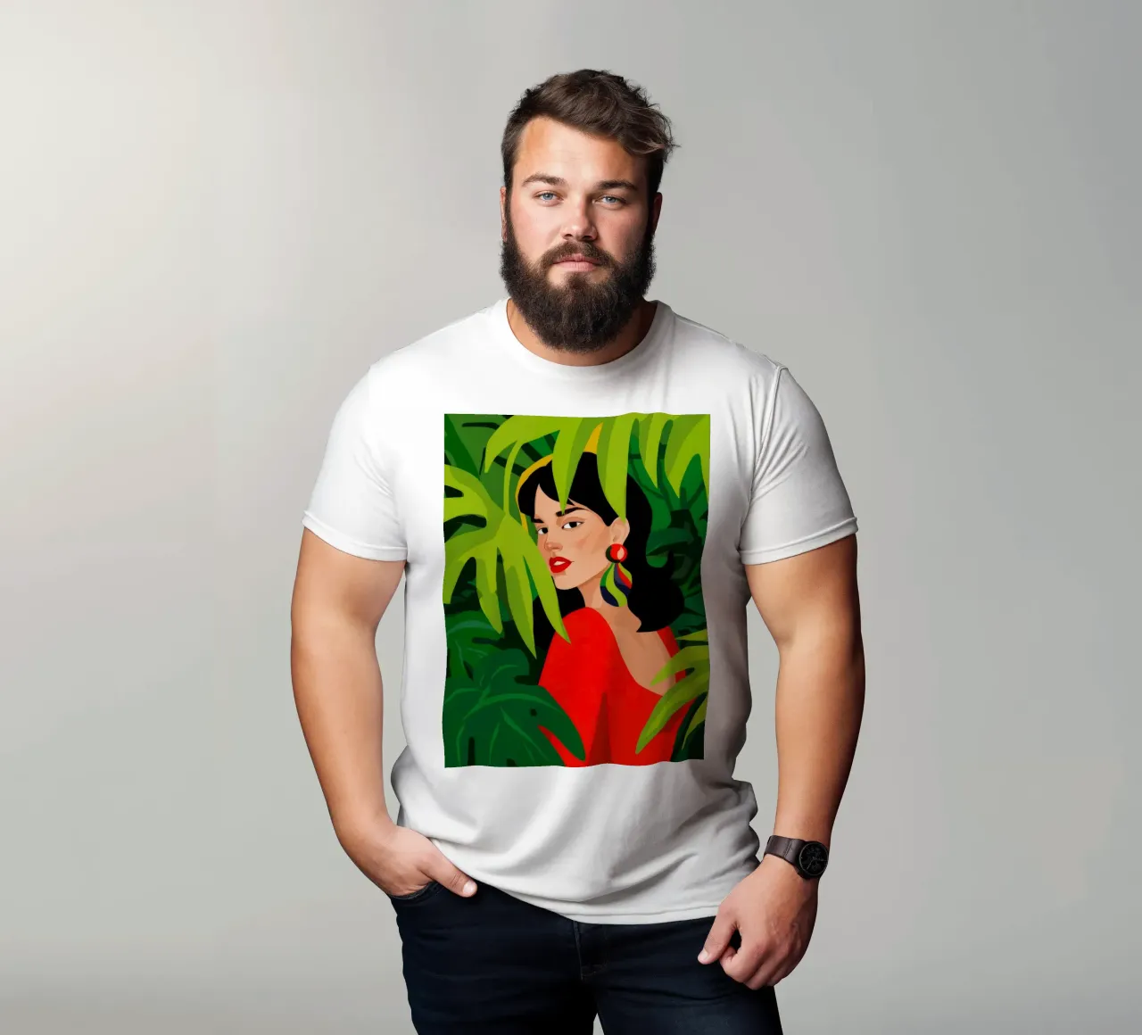 Caché dans le vert t-shirt de Arcane Shade