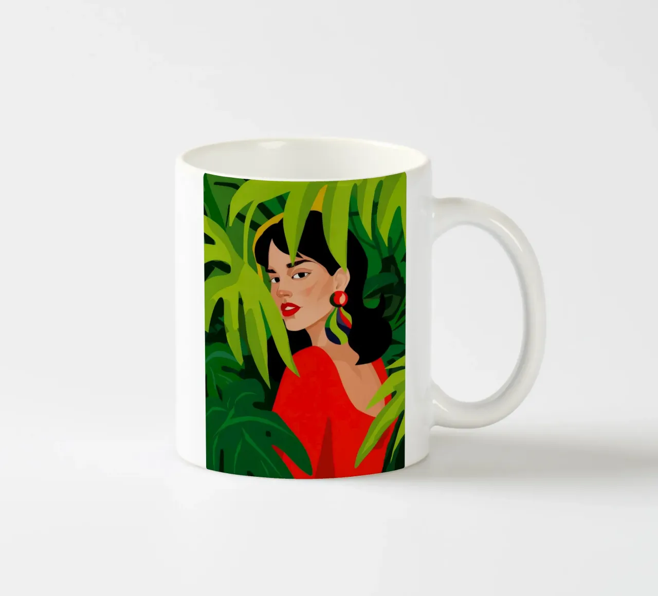 Caché dans le vert mug en céramique de Arcane Shade