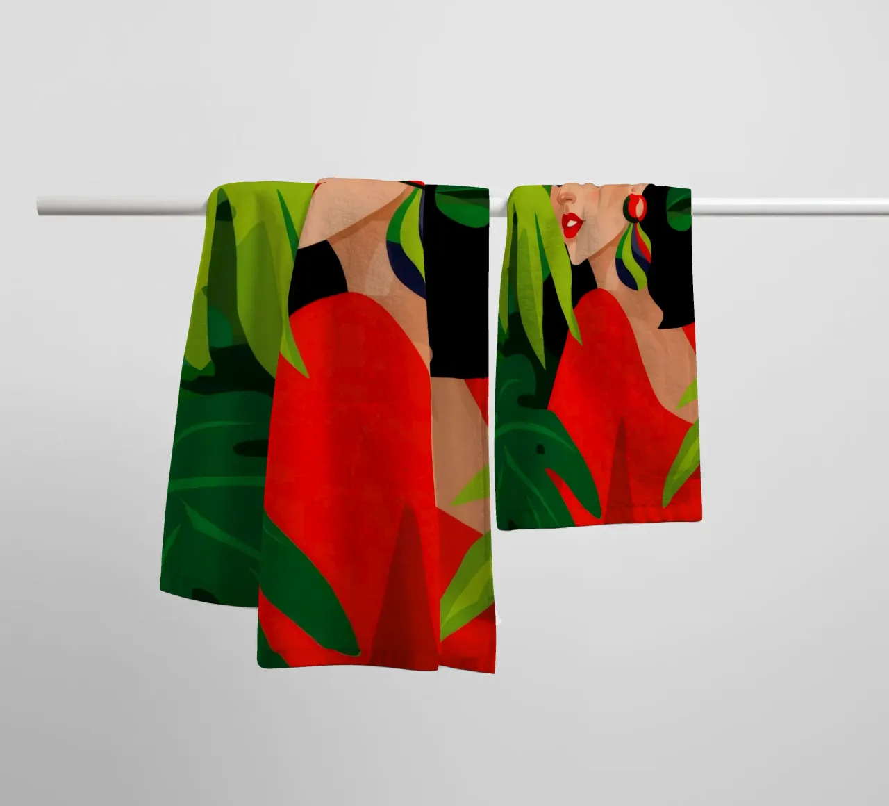 Caché dans le vert serviette de bain de Arcane Shade