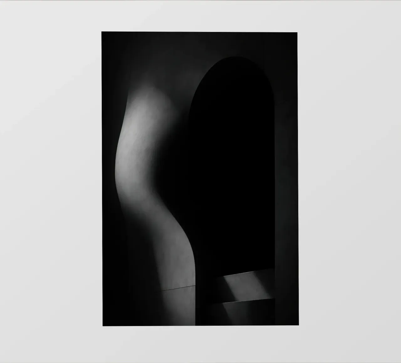 Sculpted light in Paris - Raw architectural abstraction backlit film by Black & White