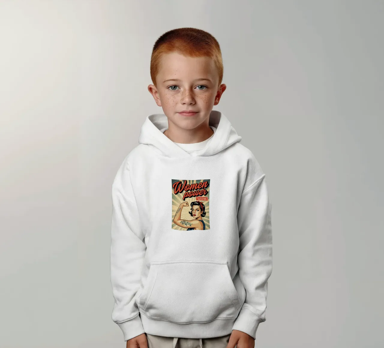 Feminine Power kids hoodie by 🥝 KIWI STORE