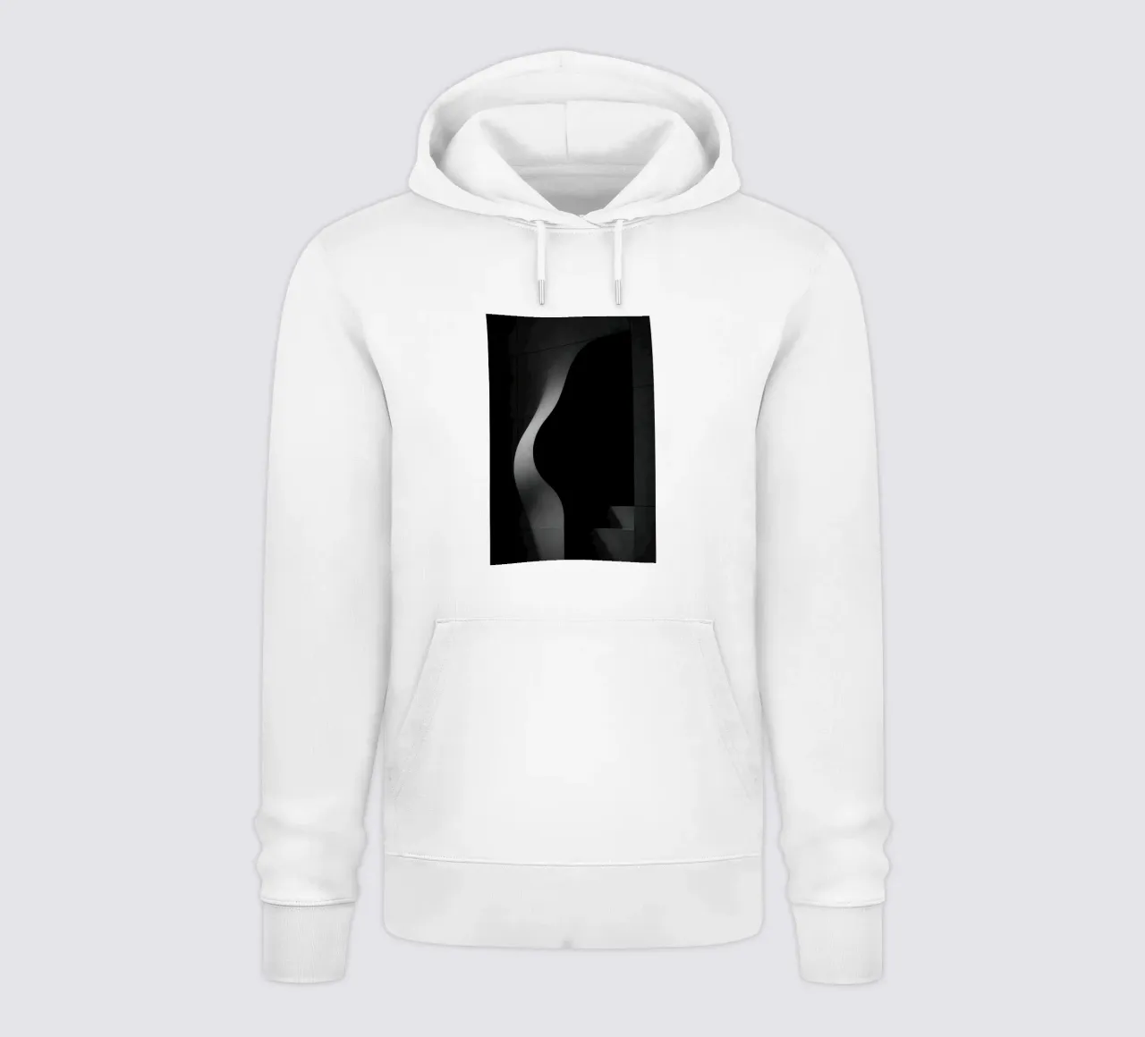 Architettura carnale a Parigi - Ombre in tensione felpa con cappuccio da Black & White