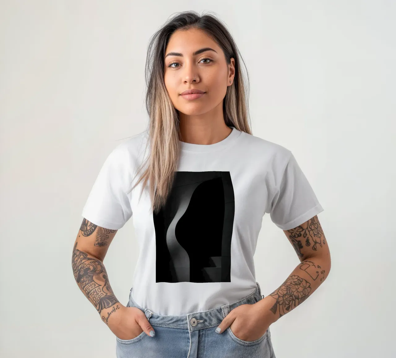 Architecture charnelle à Paris – Ombres en tension t-shirt de Black & White