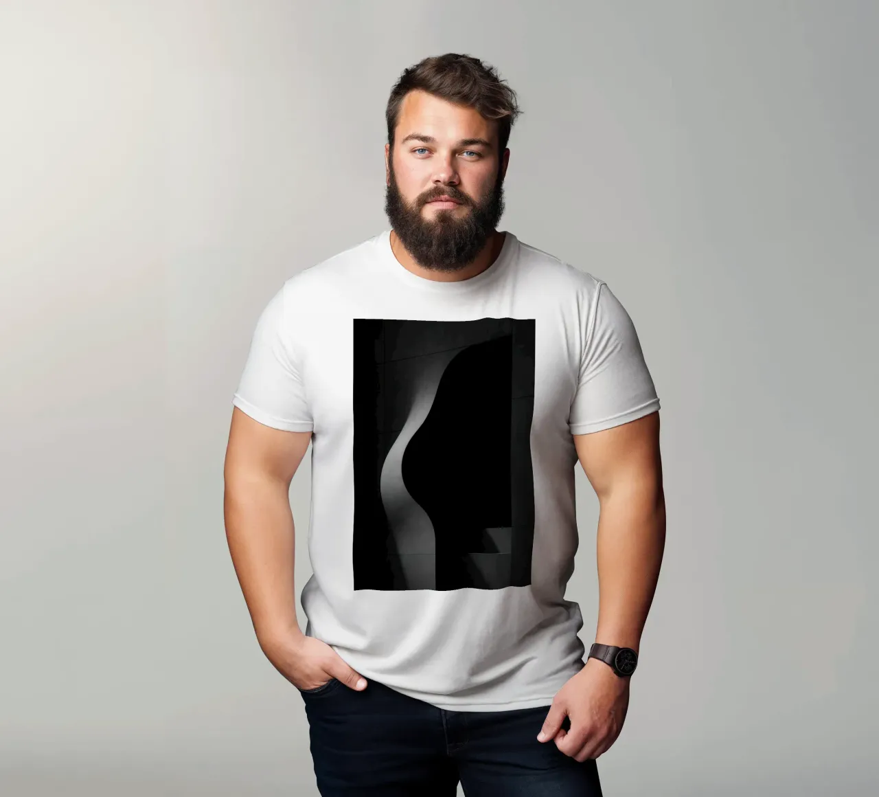 Architecture charnelle à Paris – Ombres en tension t-shirt de Black & White