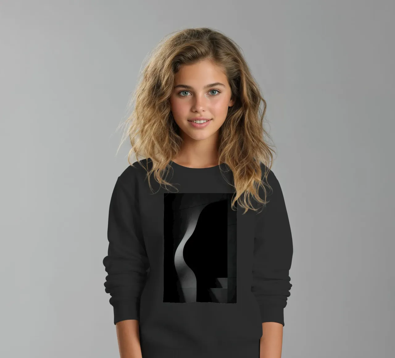 Carnal architecture in Paris - Shadows in tension kids sweatshirt by Black & White
