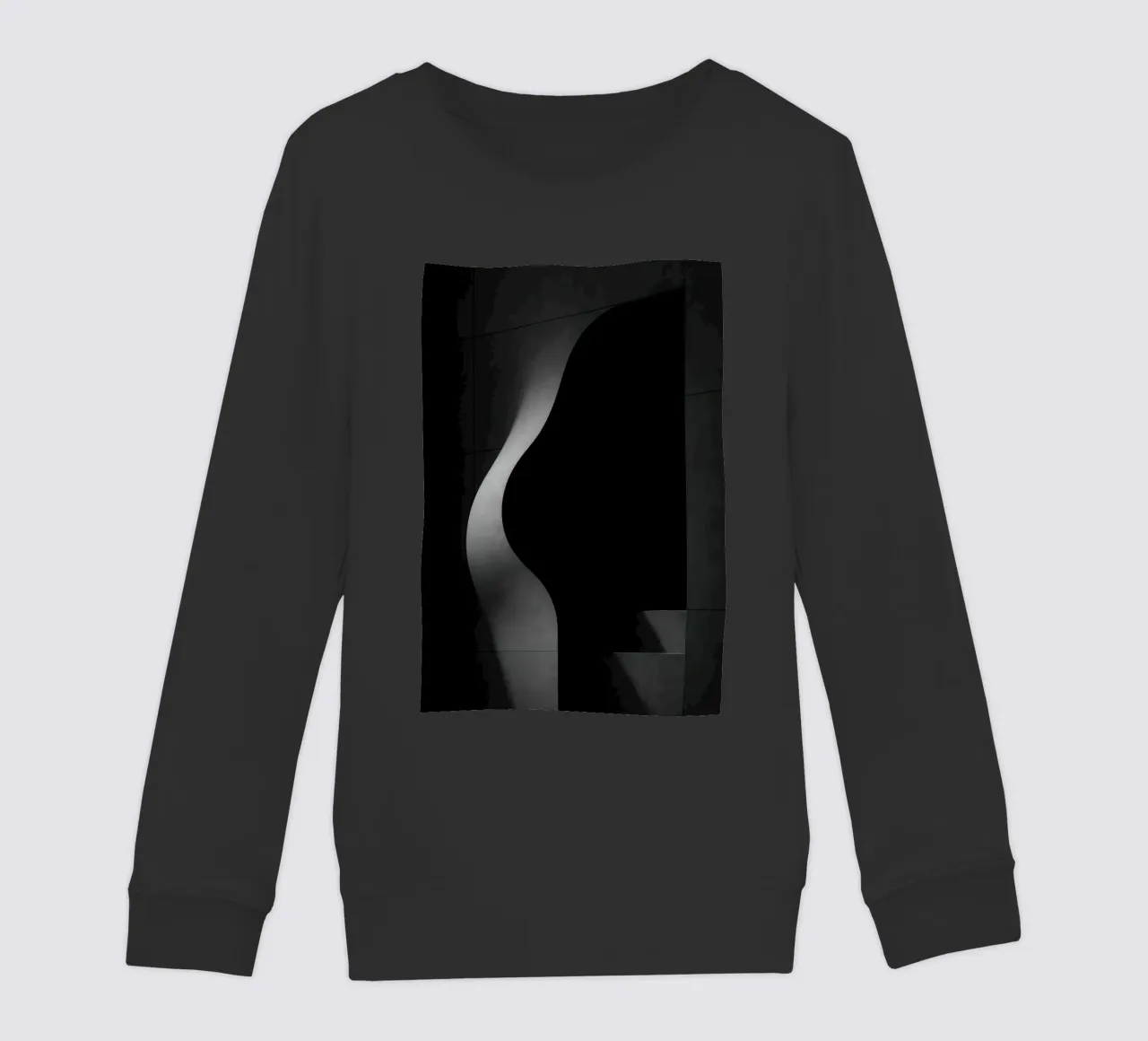 Carnal architecture in Paris - Shadows in tension kids sweatshirt by Black & White