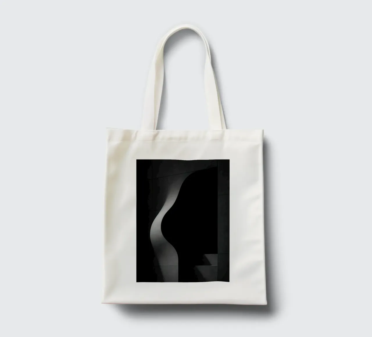Vleselijke architectuur in Parijs - Schaduwen in spanning jute draagtas van Black & White