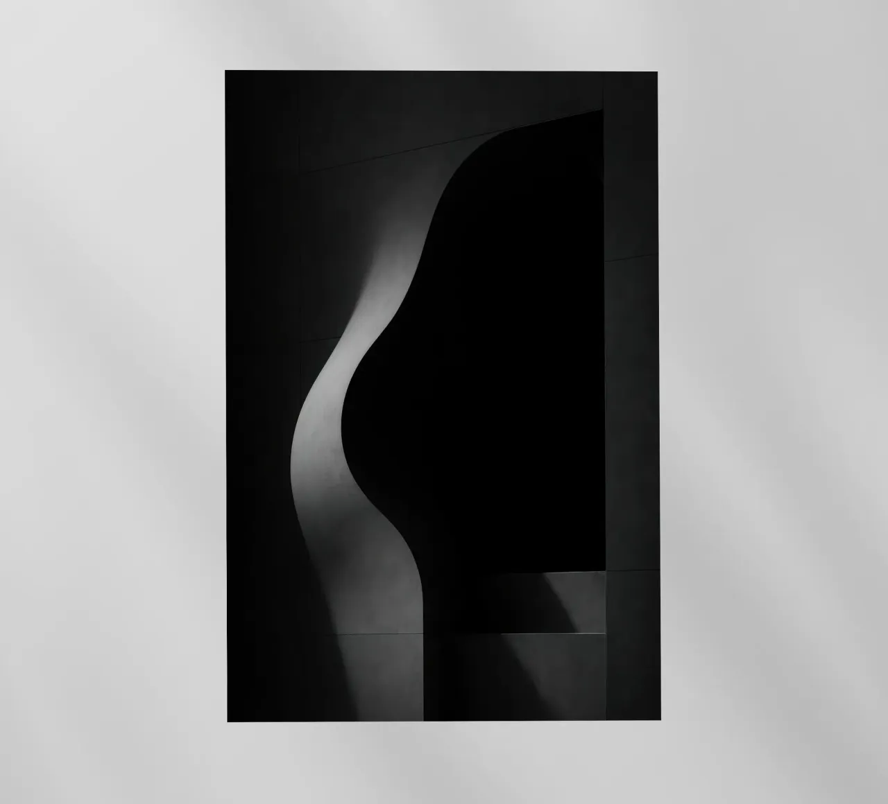 Carnal architecture in Paris - Shadows in tension backlit film by Black & White