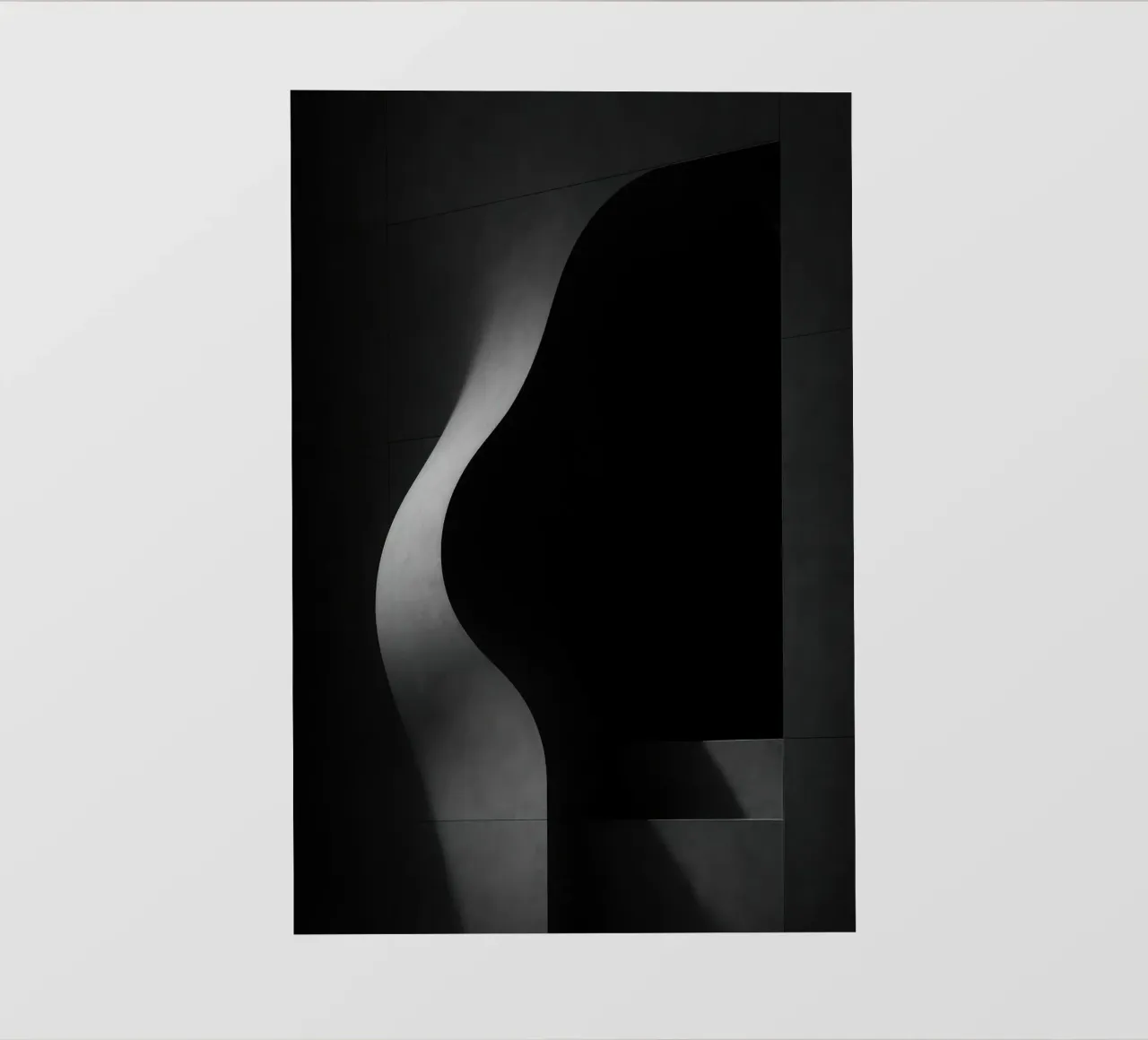 Vleselijke architectuur in Parijs - Schaduwen in spanning fotobehang van Black & White