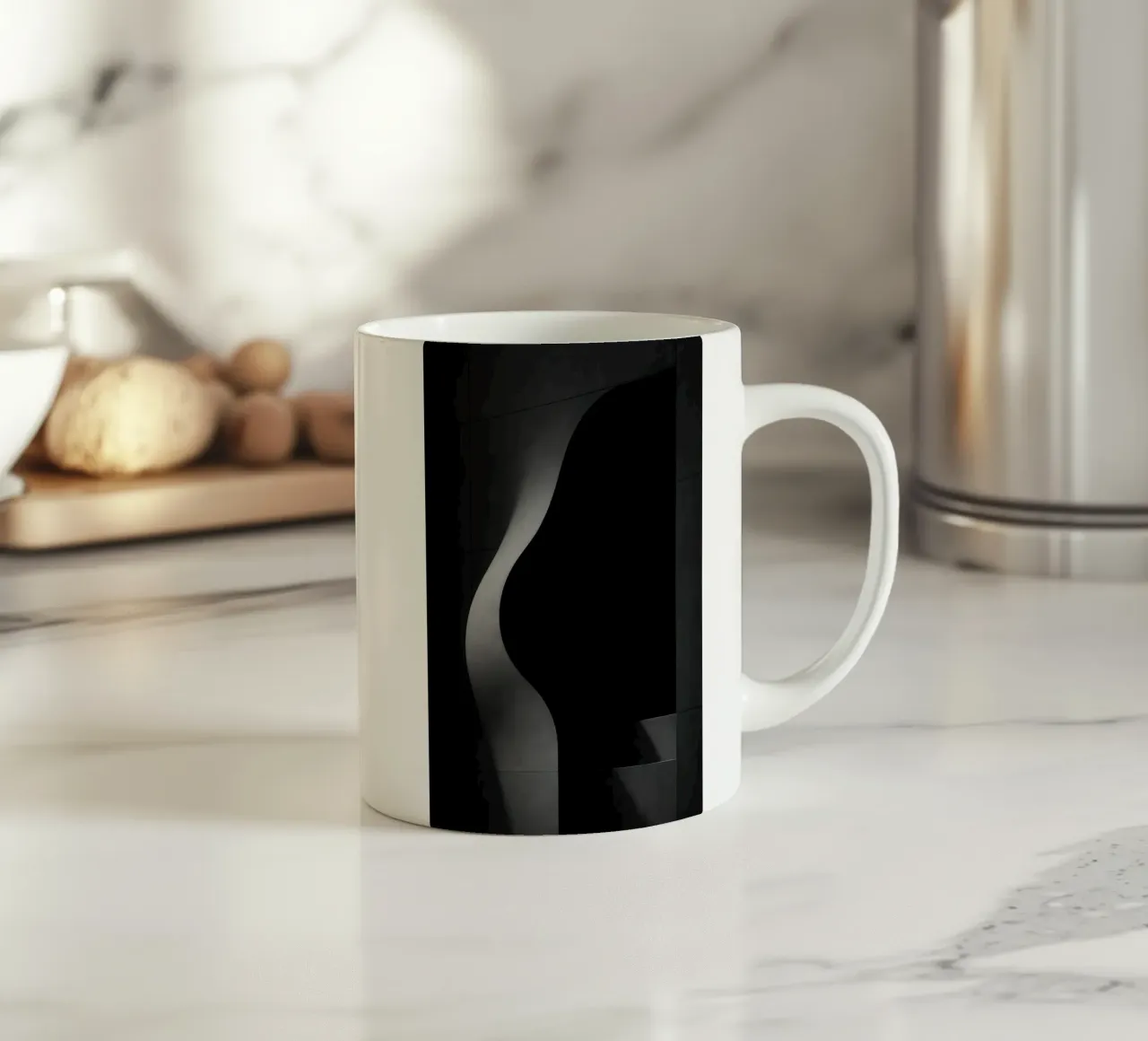 Architettura carnale a Parigi - Ombre in tensione tazza in ceramica da Black & White